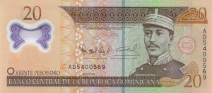 Dominikana 20 Pesos P-182 2009 Polymer UNC