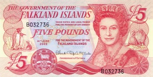 Falklandy 5 Pounds 2005 P-17 UNC