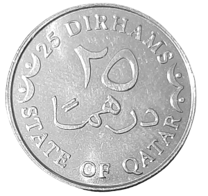 Katar 25 Dirhams KM 14 UNC