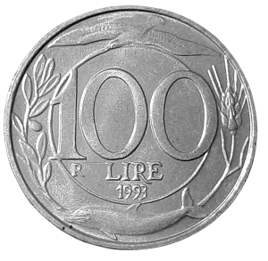 Włochy 100 Lirów KM 159 1993 UNC
