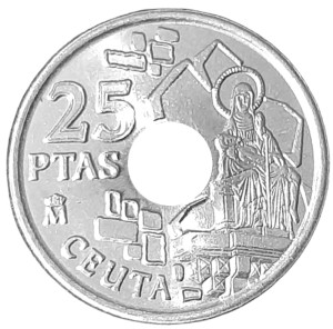 Hiszpania 25 Peset KM 990 1998 UNC