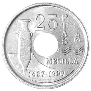 Hiszpania 25 Peset KM 983 1997 UNC