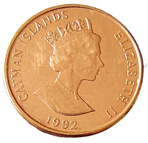 Kajmany 1 Cent KM-87 1992 UNC