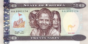 Erytrea 20 Nakfa P-4 1997 UNC