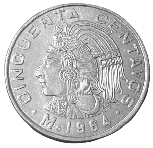 Meksyk 50 Centavos KM 451 1964 UNC