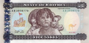 Erytrea 5 Nakfa P-2 1997 UNC
