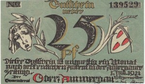 Oberammergau 25 Pf  1.07.1921 G-992.2 UNC