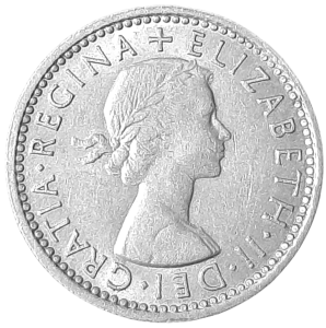 Anglia 6 Pensów KM 903 1961 UNC