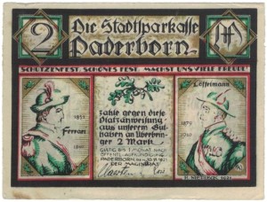 Paderborn 2 M G-1043.2 10.11.1921 XF