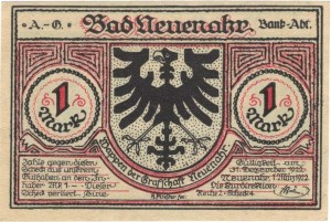 Neuenahr 1 M G-938.2  1.03.1922 UNC