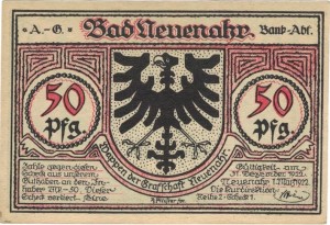 Neuenahr 50 Pf G-938.2  1.03.1922 UNC