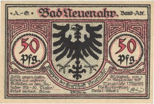 Neuenahr 50 Pf G-938.2  1.03.1922 UNC