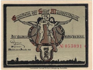 Mainbernheim 50 Pf G-859.1 1921 UNC-