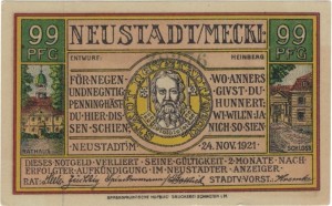 Neustadt 99 Pf 24.11.1921 G-962.1 AU/UNC