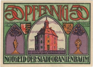 Oranienbaum 50 Pf 31.03.1922 G-1024.1 UNC