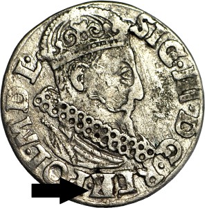 Polska  Zygmunt III Waza, Trojak 1621, Kraków, REG przebite na REX