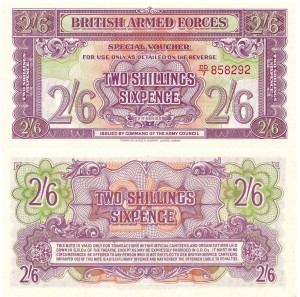 Wielka brytania British  Armed Forces - 2 Shillings 6 Pence ND/1948 P-M19b UNC
