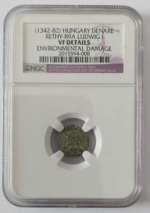 Węgry Ludwik Andegaweński (1342-1382) Denar ok. 1358-1371 