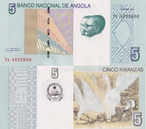 Angola 5 Kwanzas P-151A 2012 UNC