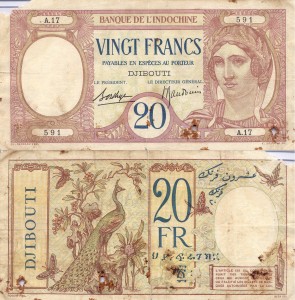 Francuska Somalia 20 Franscs P7 stan VI
