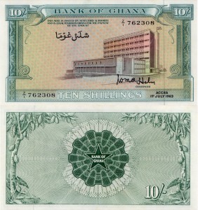 Ghana 1 Shillings P-1d 1963 UNC