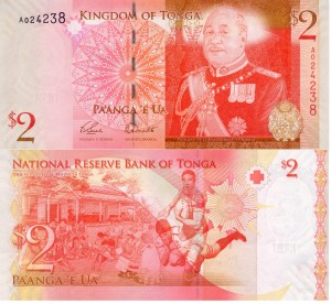 Tonga 2 Paanga P-38 2008 aUNC