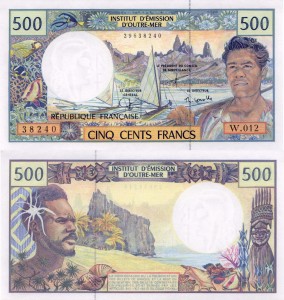 Francuska Polinezja 500 Francs P-1e 1992 UNC