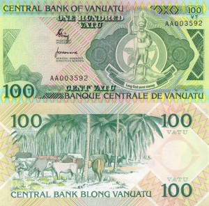 Vanuatu 100 vatu P-1 1982 UNC