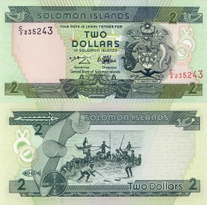 Wyspy Salomona 2 Dollars P-18 1997 UNC