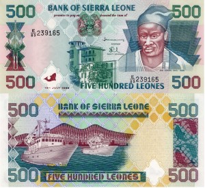 Sierra Leone 500 Leones P-23b 1998 UNC