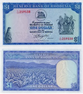Rodezja 1 Dollar P-38 2.08.1979 UNC