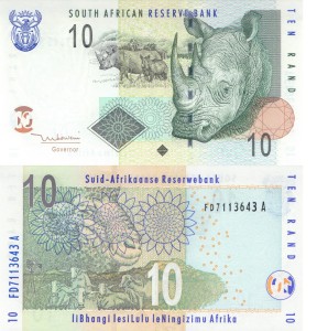 Republika Południowej Afryki  10 Rand P-128 2005 UNC