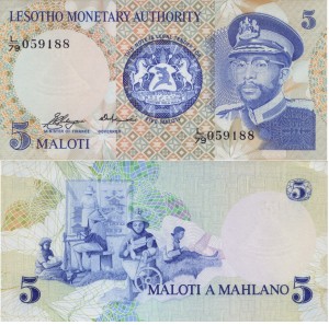 Lesoto 5 Maloti P-2 1979 aUNC