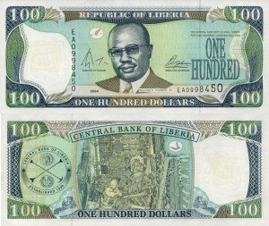 Liberia 100 Dollars  P-30 2004 UNC