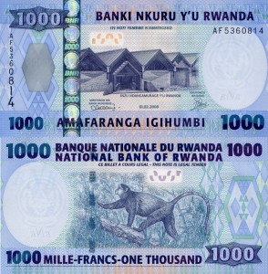 Rwanda 1000 Francs P-31 2004 UNC