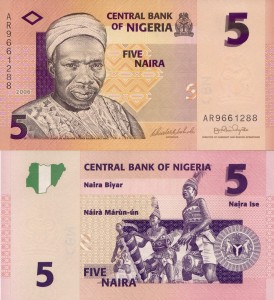 Nigeria 5 Naira P-32 2006 UNC