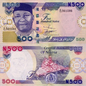Nigeria 500 Naira P-30 2002 aUNC