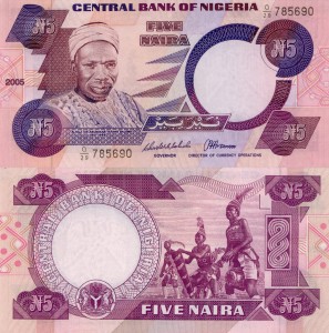 Nigeria 5 Naira P-24j 2005 UNC