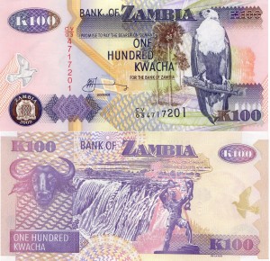 Zambia 100 Kwacha P-38 2009 Stan I UNC