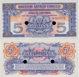 Wielka Brytania 5 Shilling P-M20 1948 UNC