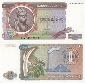 Zair 1 Zaires P19a  1979  Stan I UNC