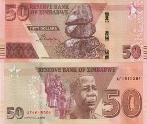 Zimbabwe 50 Dolarów P-105 2020 UNC