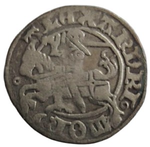 Polska Aleksander I Jagiellończyk, półgrosz litewski, GOTYK-RENESANS, Wilno, RZADKI