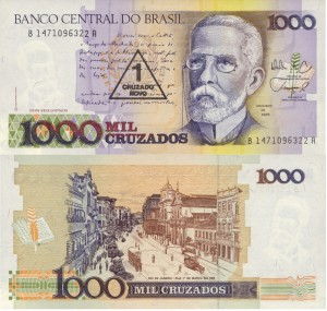 Brazylia 1 Cruzado P-216 1989 UNC