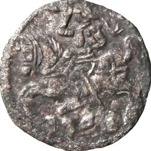 Polska Zygmunt II August  Denar 1548 R7