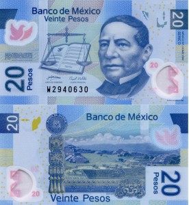 Meksyk 20 Pesos P-122d 2007 UNC