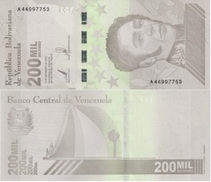 Wenezuela 200 000 Bolivares 2020 P-112 UNC