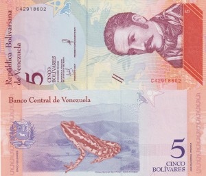 Wenezuela 5 Bolivares P-102 2018 UNC