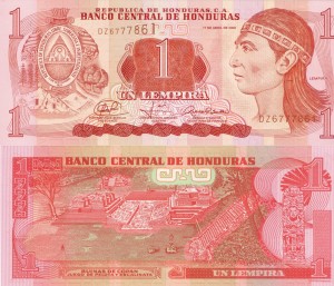 Honduras 1 Lempira P-89 2008 UNC