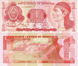 Honduras 1 Lempira P-76 1994 UNC